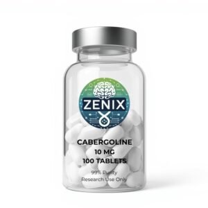 Zenix Cabergoline 0.25mg Tablets | 100-Count | 25mg total | Dopamine Agonist
