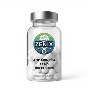 Zenix Andarine S4 25mg Tablets | 100-Count | 2500mg total | SARM Research