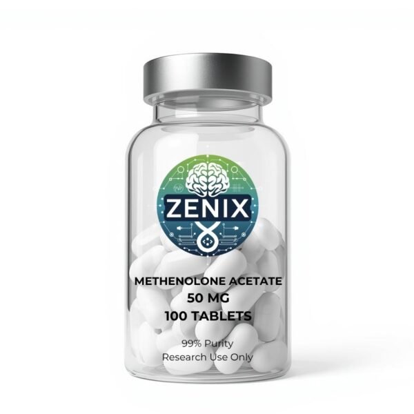 Zenix Methenolone Acetate 50mg Tablets | 100-Count | 5000mg total | Primobolan Oral