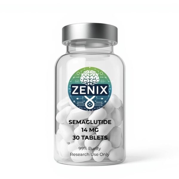 Zenix Semaglutide 14mg Tablets | 30-Count | 420mg total | Oral GLP-1 | Metabolic Research
