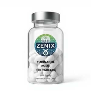 Zenix Turinabol 25mg Tablets | 100-Count | 2500mg total | Oral Anabolic Research